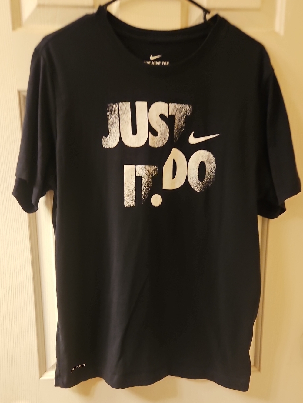 Nike Black Men's 'Just Do It' Graphic Short Sleeve Tee